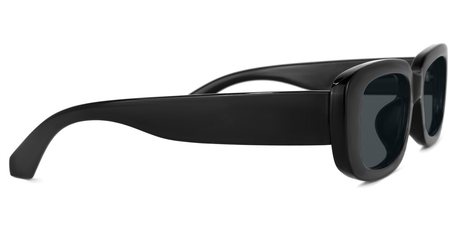 Rectangle Black Sunglasses | Vooglam.com 4