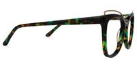 Renata - Square Floral Eyeglasses | Vooglam