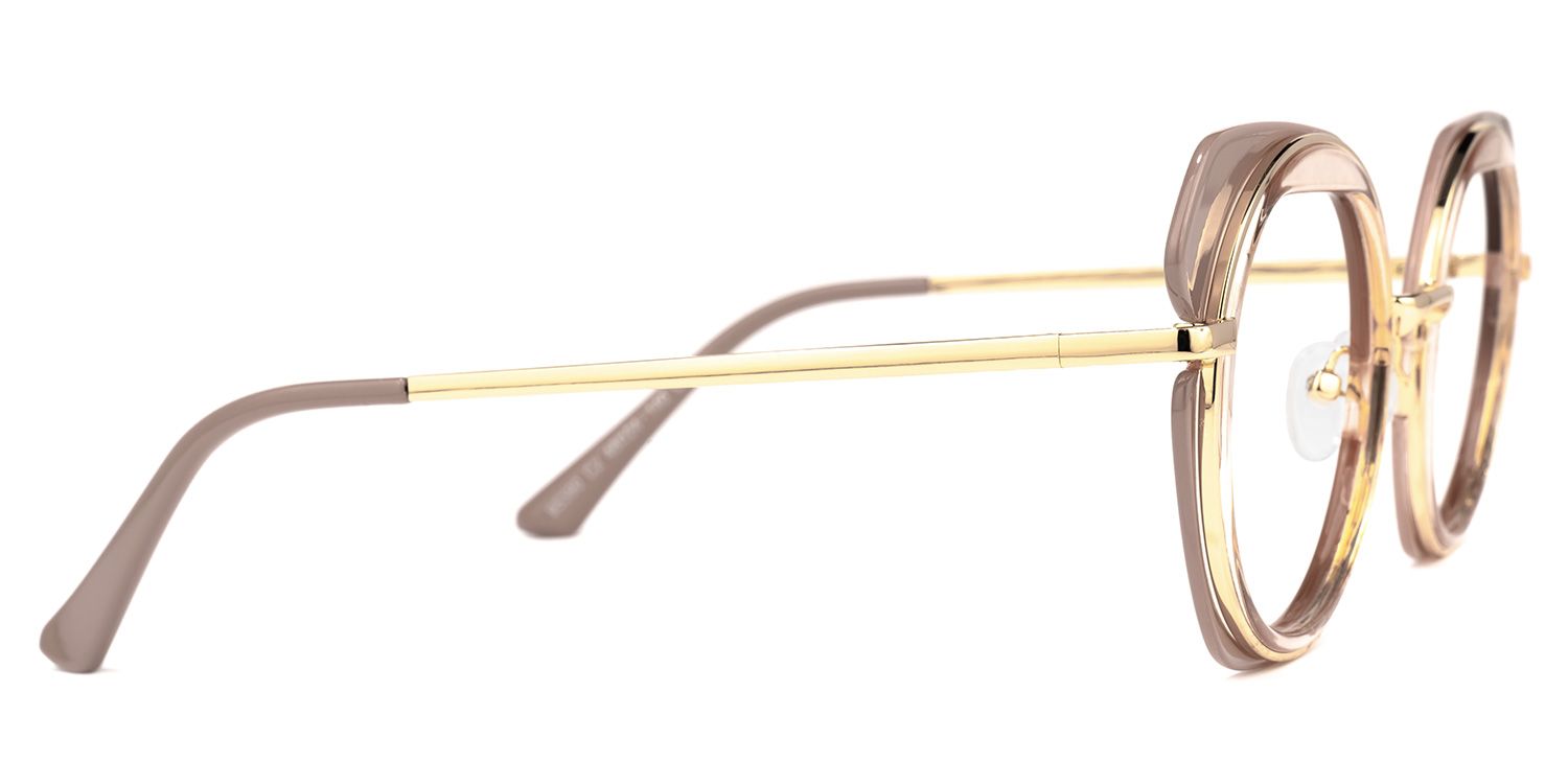 Round Brown Eyeglasses | Vooglam.com 4