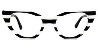 Castillo - Cat Eye Black Eyeglasses | Vooglam Angle View