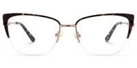 Rectangle Tortoise Eyeglasses | Vooglam.com Angle View