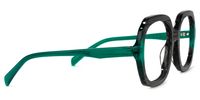 Square Dark/Green Eyeglasses | Vooglam.com 