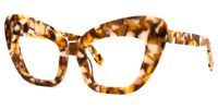 Zuzanna - Cat Eye Brown Eyeglasses | Vooglam Front View