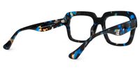 Square Floral Eyeglasses | Vooglam.com Side View