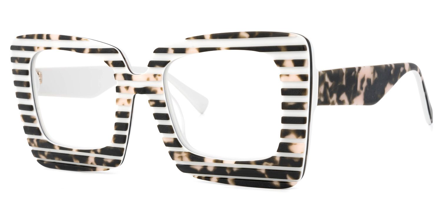 Square Pattern Eyeglasses | Vooglam.com Front View