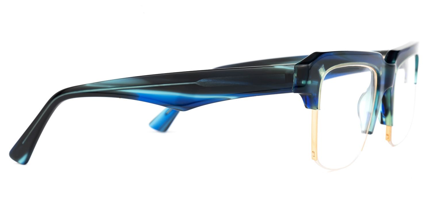 Irizarry - Rectangle Blue Eyeglasses product detail 4