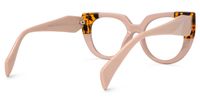 Round Nude Eyeglasses | Vooglam.com Side View