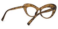 Duquette - Oval Pattern Eyeglasses | Vooglam Side View