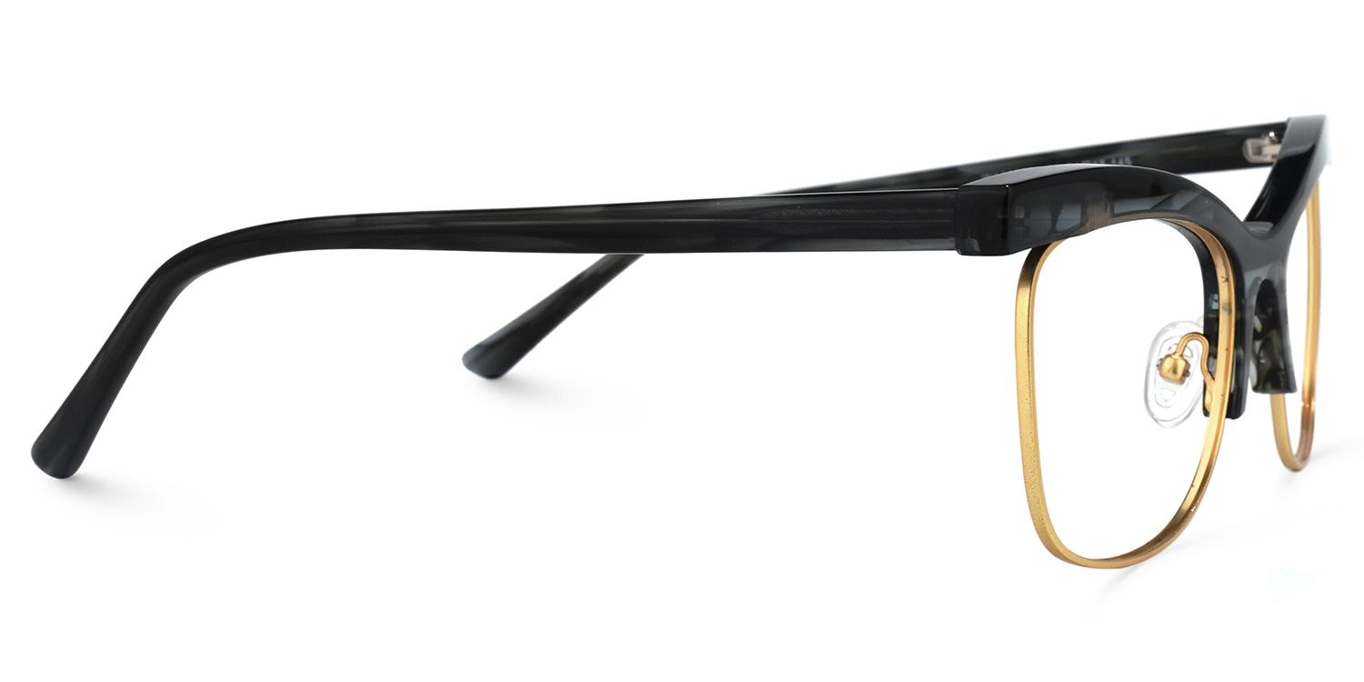 Orozco - Browline Grey Eyeglasses | Vooglam 4