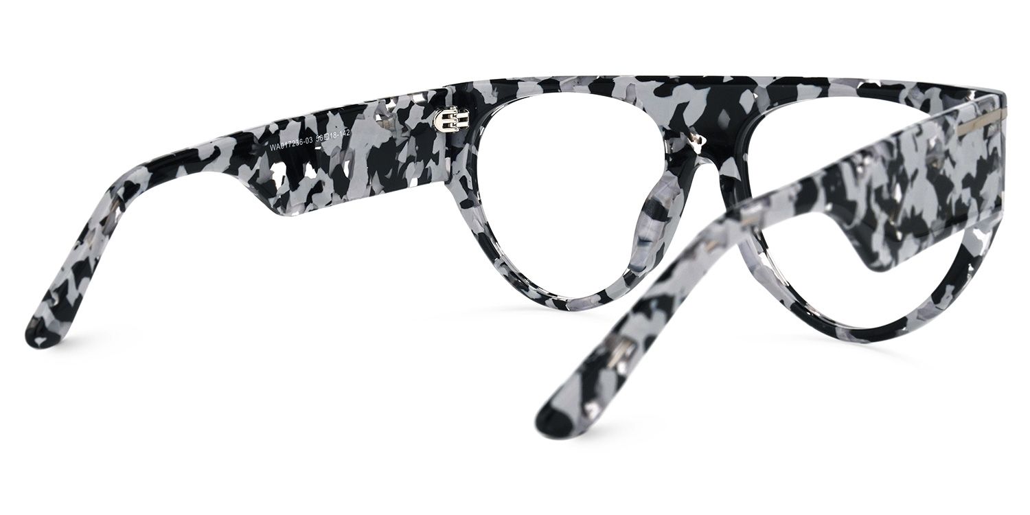Beltran - Aviator Pattern Eyeglasses | Vooglam Side View