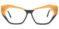 Miriam - Cat Eye Grey Eyeglasses | Vooglam Angle View