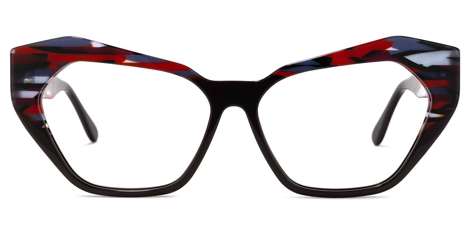Miriam - Cat Eye Brown Eyeglasses | Vooglam Angle View