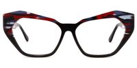 Miriam - Cat Eye Brown Eyeglasses | Vooglam Angle View