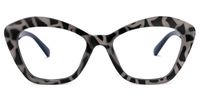 Rectangle Blue Eyeglasses | Vooglam.com Angle View