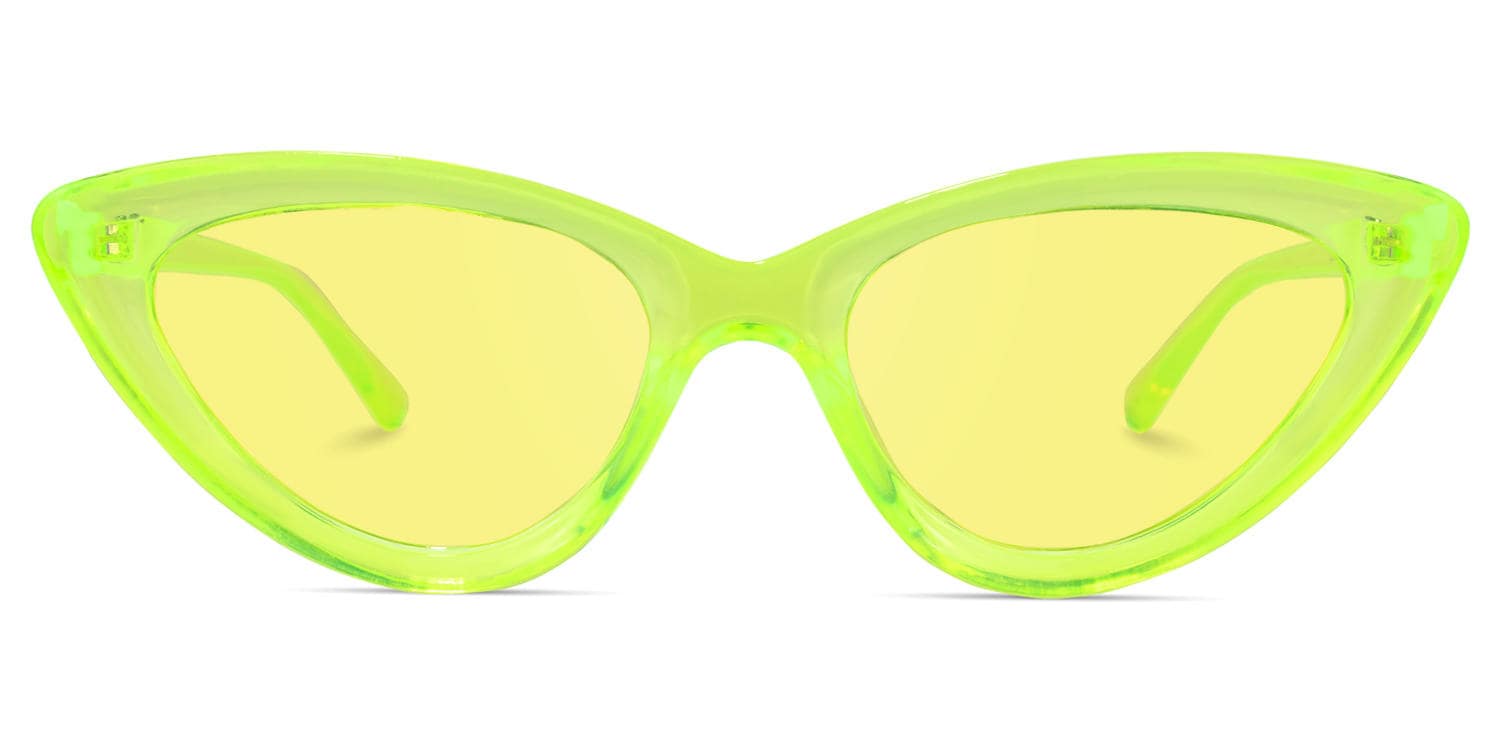 Isibeal Cat Eye Yellow Sunglasses Vooglam