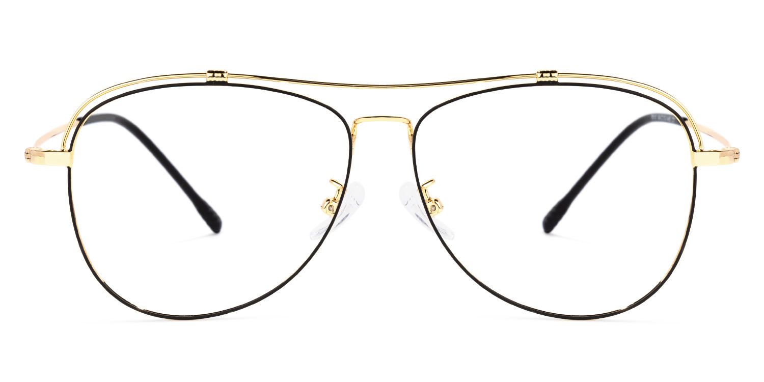 Adonis - Aviator Black/Gold Eyeglasses product detail 2