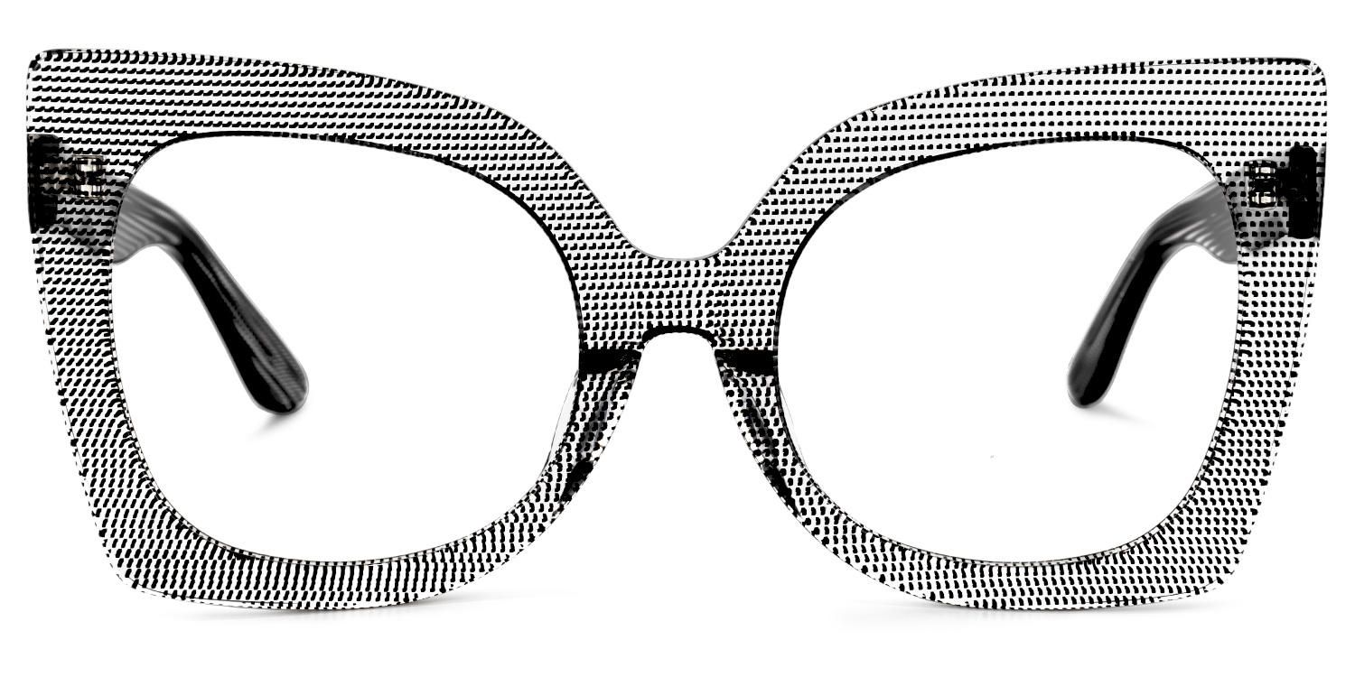 Butterfly Black/Crystal Eyeglasses | Vooglam.com Angle View