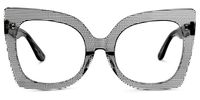 Butterfly Black/Crystal Eyeglasses | Vooglam.com Angle View