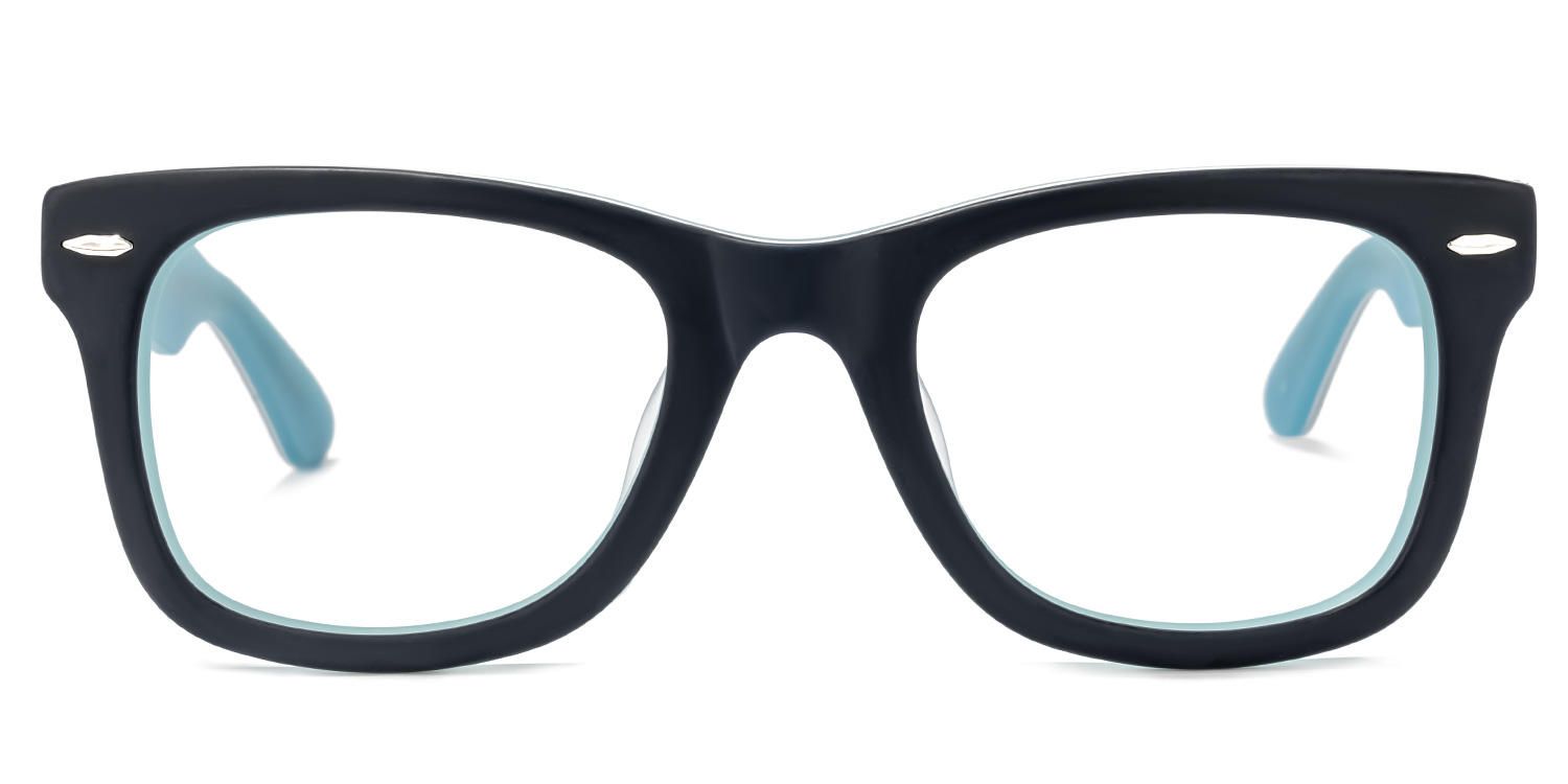 Frame Size of Rectangle Black Eyeglasses | Vooglam.com