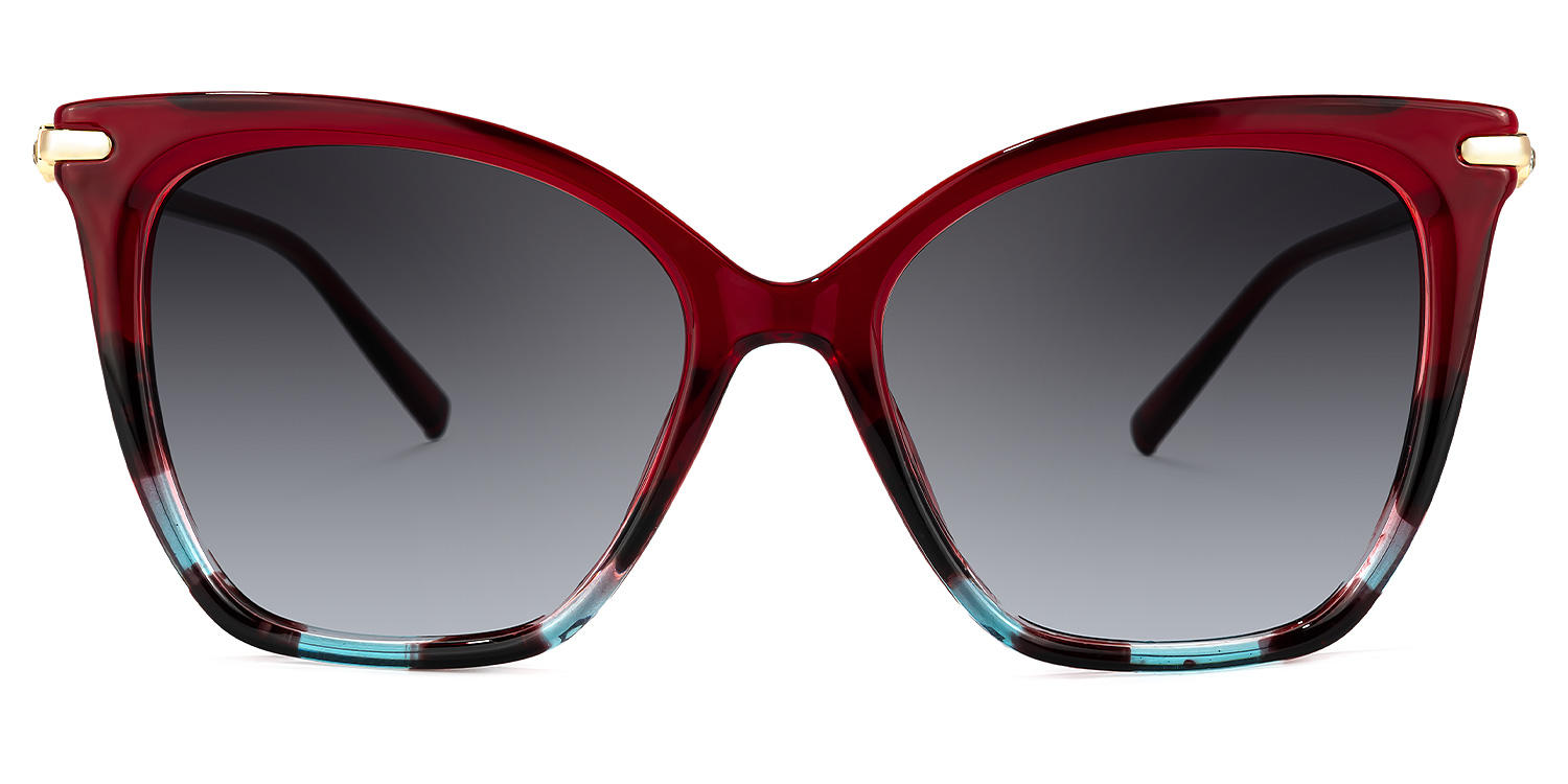 Luz Cat Eye Red Sunglasses Vooglam