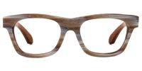Rectangle Brown Eyeglasses | Vooglam.com Angle View