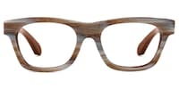 Clark - Rectangle Brown Eyeglasses - 1
