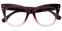 Cat Eye Romantic Wine/Red Eyeglasses VFP0243-01 | Vooglam Eyeglasses Front View