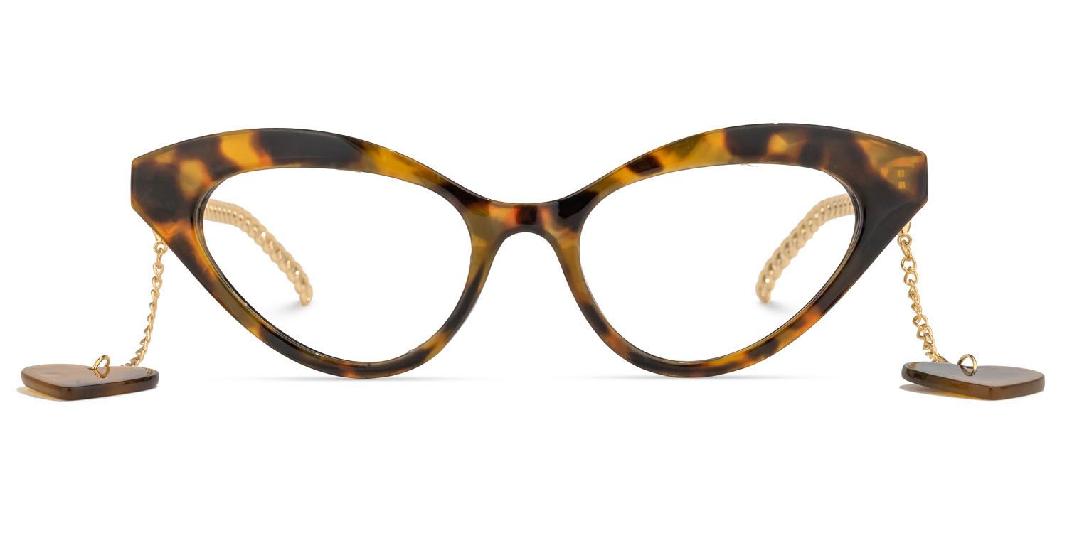 Cat Eye Tortoise Eyeglasses | Vooglam.com Angle View