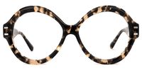 Round Tortoise Eyeglasses | Vooglam.com Angle View