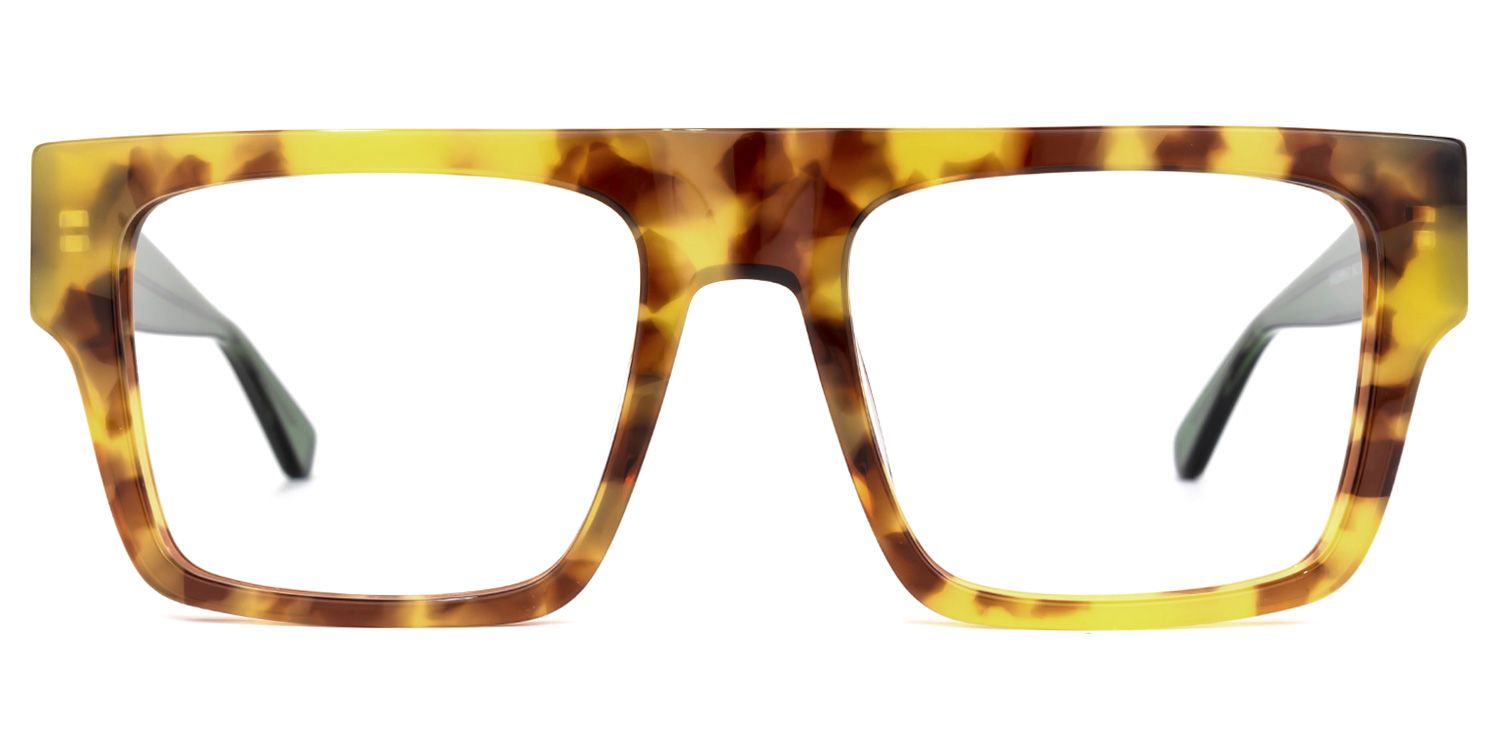 Muara - Aviator Tortoise Eyeglasses | Vooglam Angle View