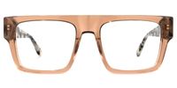 Muara - Aviator Brown Eyeglasses | Vooglam Angle View