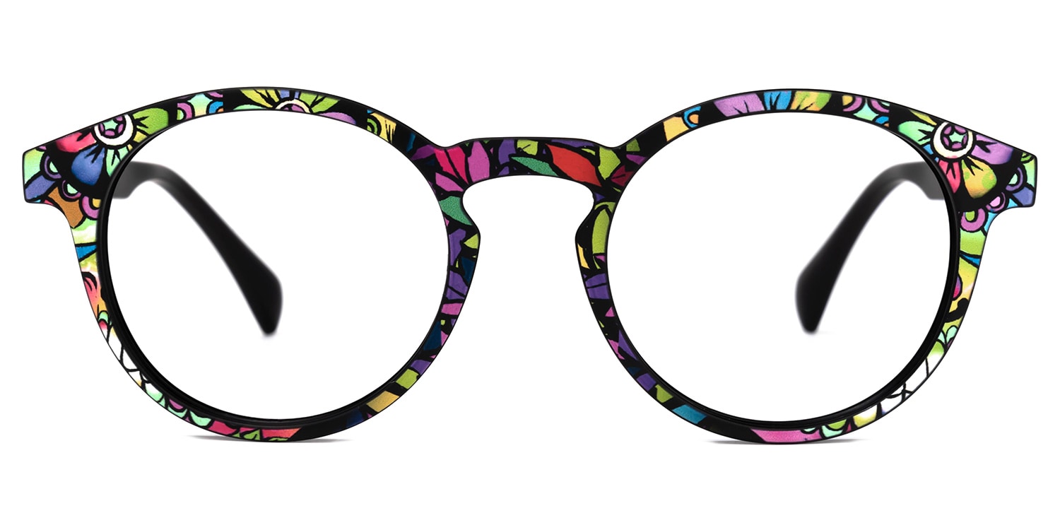

Minnie - Round Floral Eyeglasses