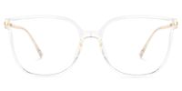 Cristabet - Square Crystal Eyeglasses | Vooglam Angle View