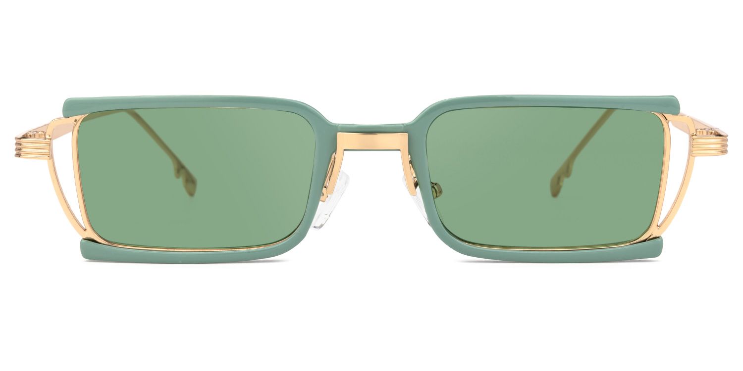 Sevilla - Rectangle Green Sunglasses product detail 2