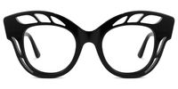 Wimberly - Cat Eye Black Eyeglasses | Vooglam Angle View