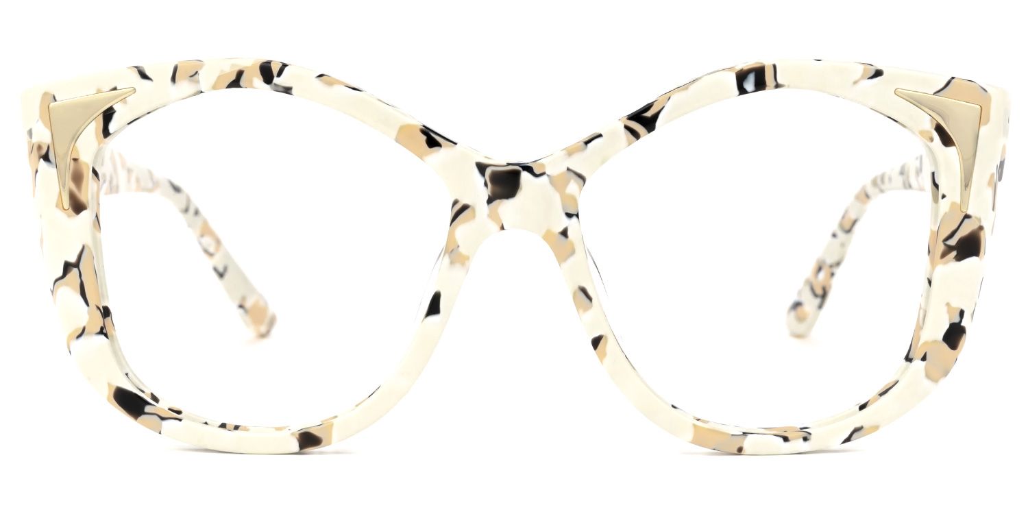 Galeana - Cat Eye Pattern Eyeglasses | Vooglam Angle View