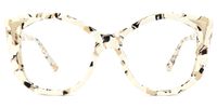 Galeana - Cat Eye Pattern Eyeglasses | Vooglam Angle View