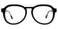 Barraza - Aviator Black Eyeglasses | Vooglam Angle View