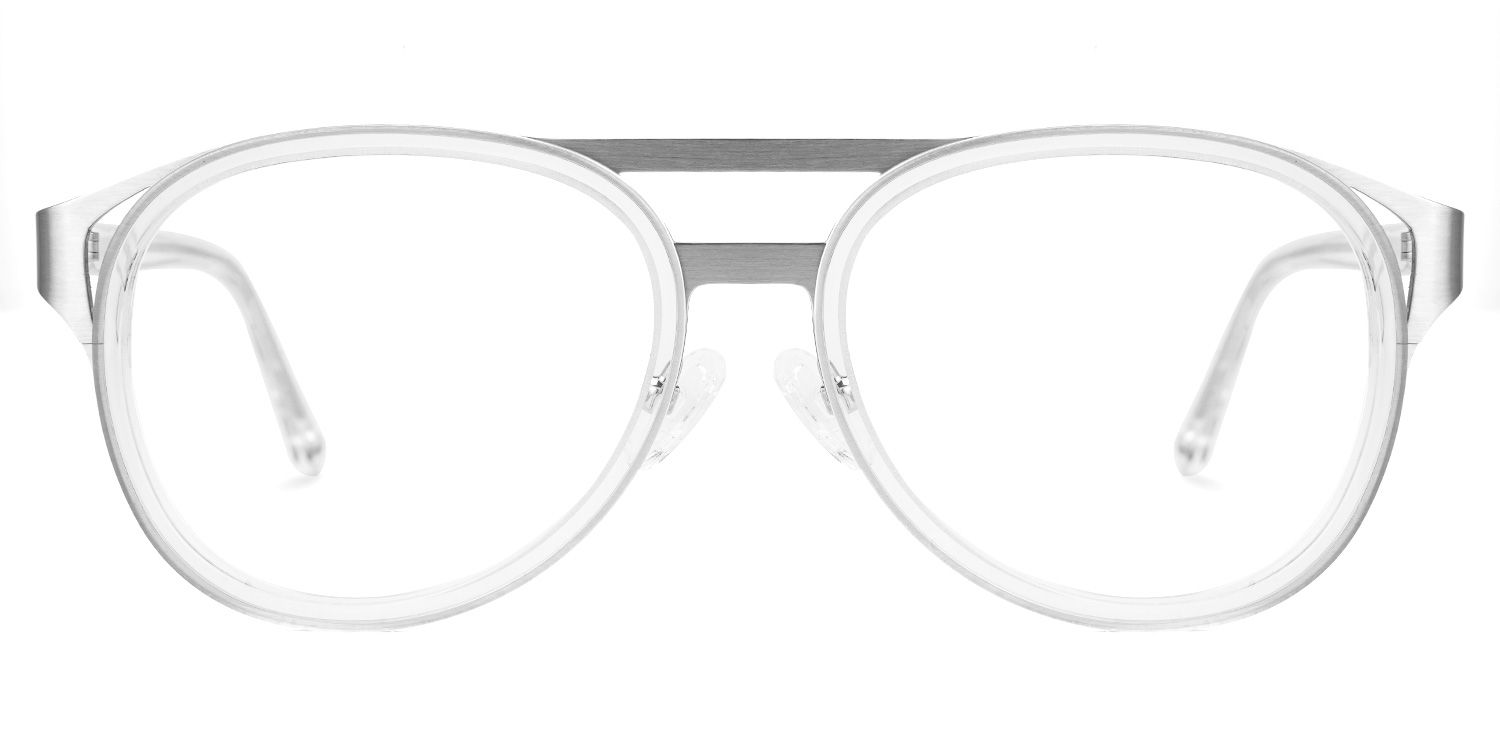 Anabel - Aviator Crystal Eyeglasses | Vooglam Angle View