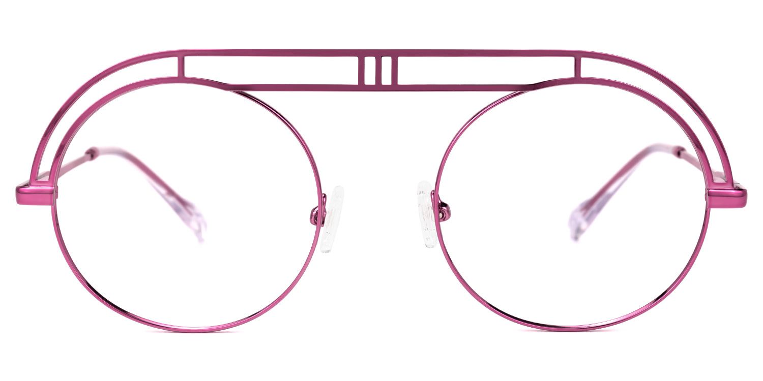 Valverde - Aviator Purple Eyeglasses | Vooglam Angle View
