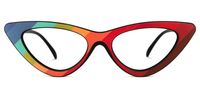Augusto - Cat Eye Multicolor Eyeglasses | Vooglam Angle View