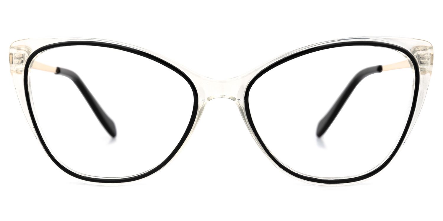 Mendoza - Cat Eye Black Eyeglasses | Vooglam Angle View