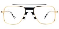 Frazier - Aviator Black/White Eyeglasses | Vooglam Angle View