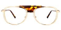 Rosado - Aviator Tortoise Eyeglasses | Vooglam Angle View