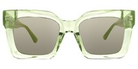 Marilu - Rectangle Green Sunglasses - 1