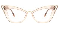 Ferreira - Cat Eye Pink Eyeglasses | Vooglam Angle View