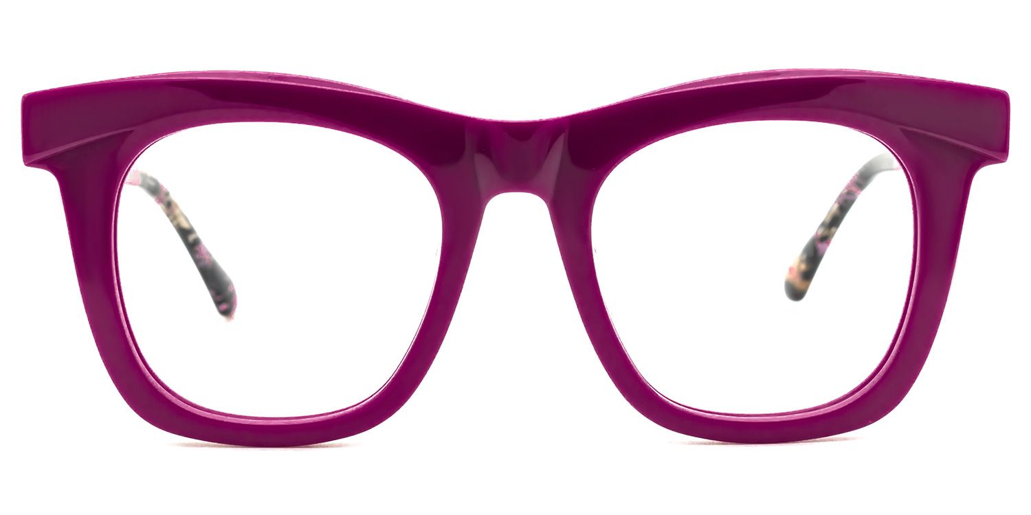 Jamaica - Square Purple Eyeglasses product detail 2