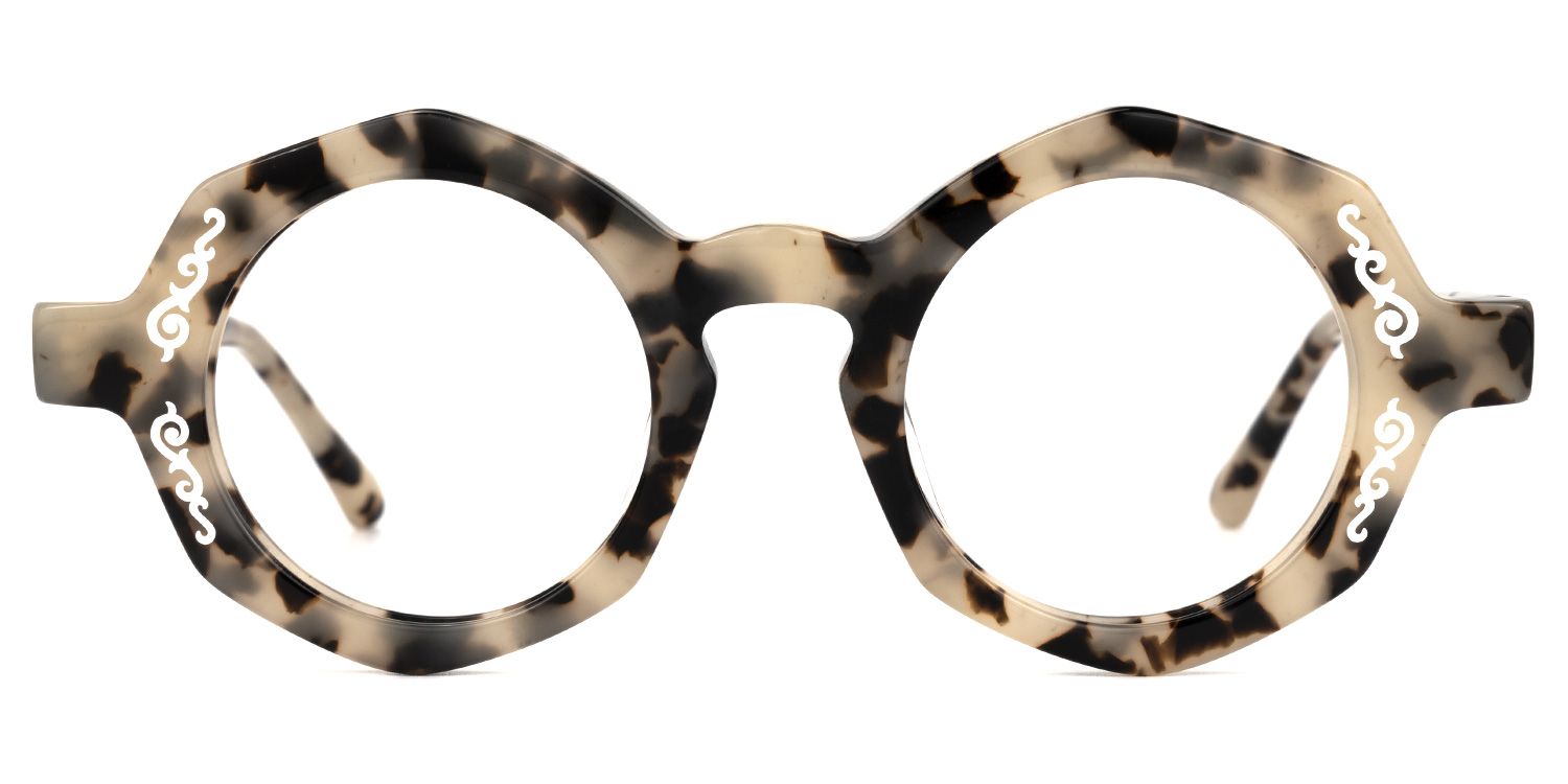 Barillas - Geometric Tortoise Eyeglasses | Vooglam Angle View