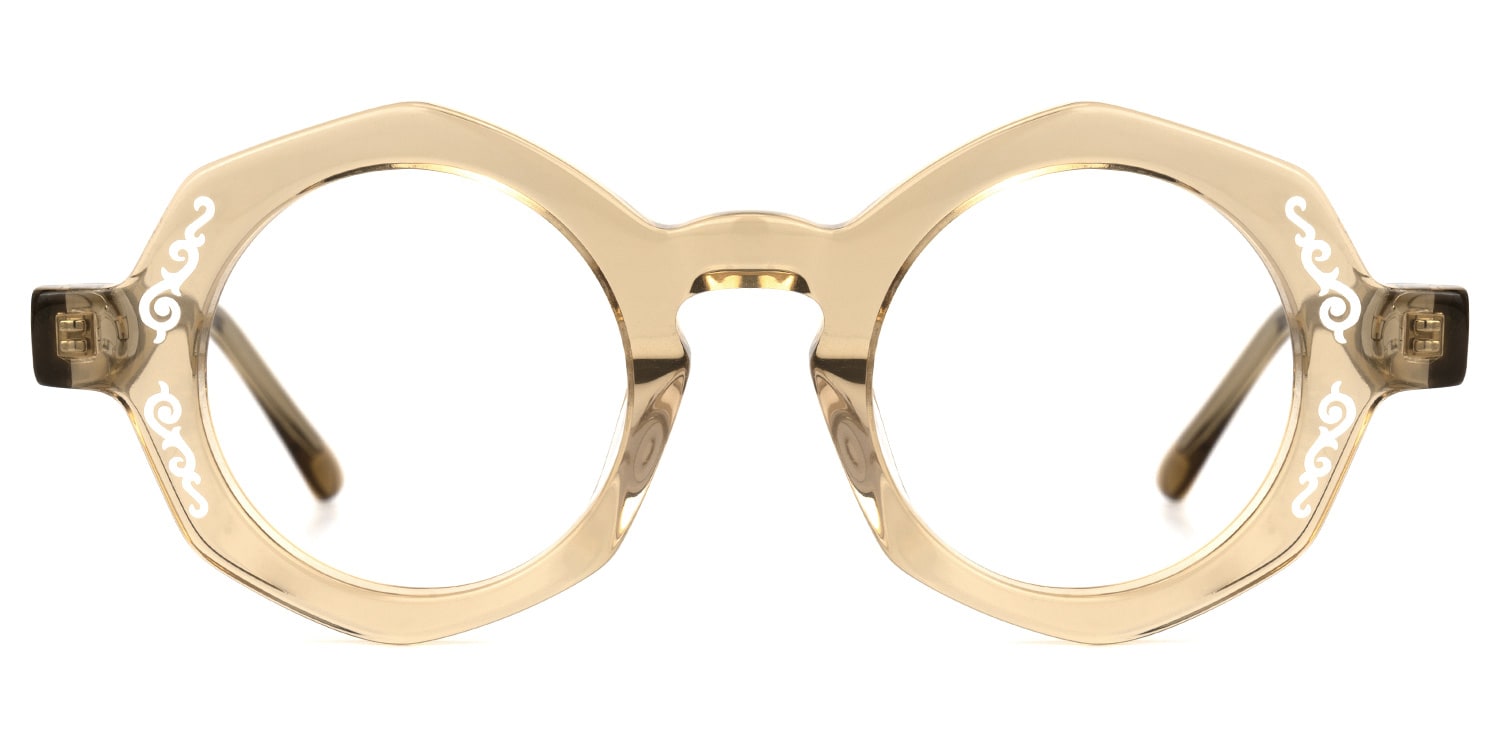 

Barillas - Geometric Brown Eyeglasses