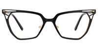 Prianti - Cat Eye Black Eyeglasses | Vooglam Angle View